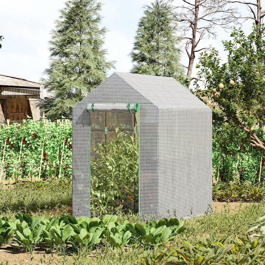 Image 976747_ALTMORE1.jpg, Product 976-747 / Price $84.99, Outsunny Walk-in Greenhouse, Plant Flower Growth Warm House, White from Outsunny on TSC.ca's Home & Garden department