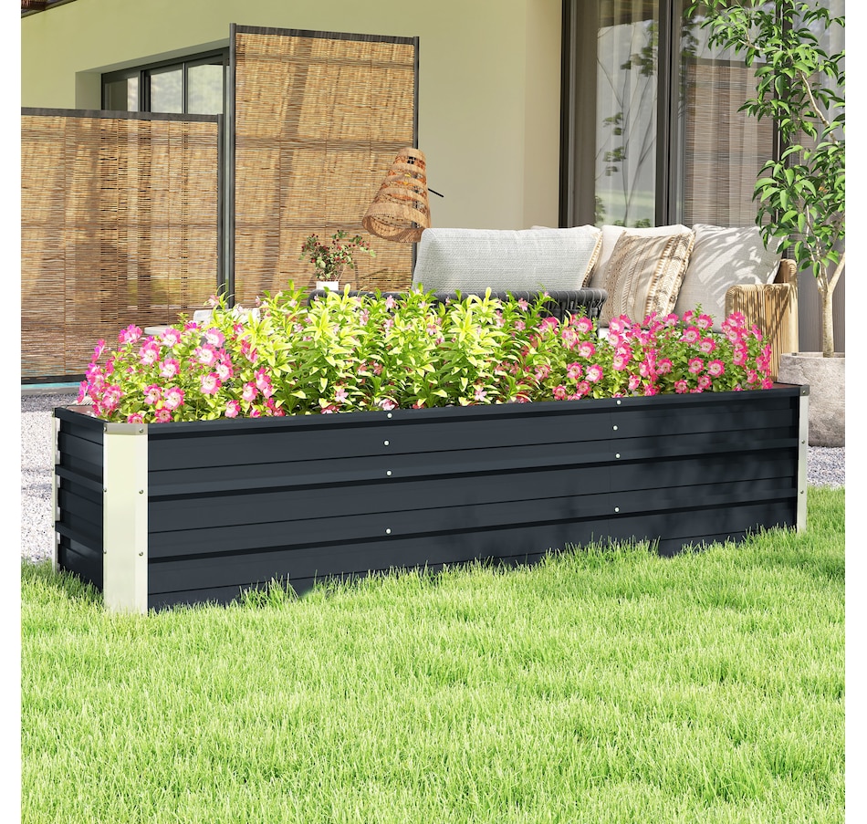 Image 976748_ALTMORE6.jpg, Product 976-748 / Price $67.99, Outsunny 6' x 1.5' x 1.3' Galvanized Raised Garden Bed from Outsunny on TSC.ca's Home & Garden department