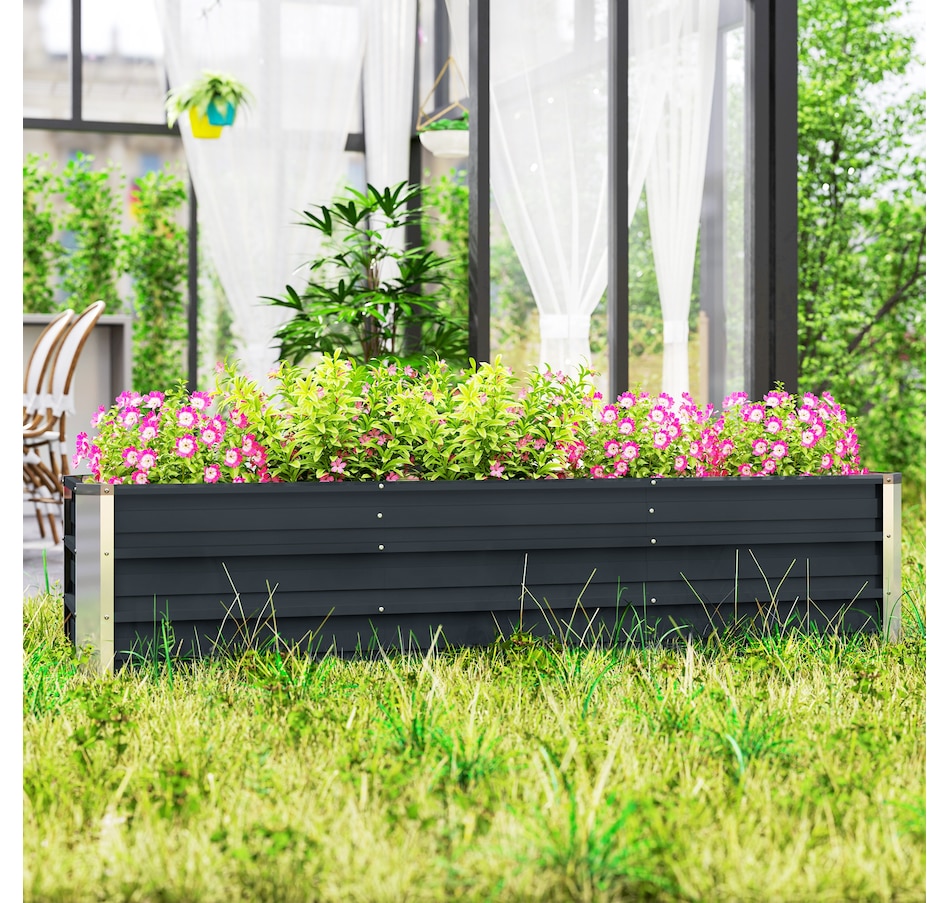 Image 976748_ALTMORE7.jpg, Product 976-748 / Price $67.99, Outsunny 6' x 1.5' x 1.3' Galvanized Raised Garden Bed from Outsunny on TSC.ca's Home & Garden department