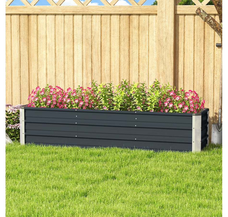 Image 976748_ALTMORE8.jpg, Product 976-748 / Price $67.99, Outsunny 6' x 1.5' x 1.3' Galvanized Raised Garden Bed from Outsunny on TSC.ca's Home & Garden department