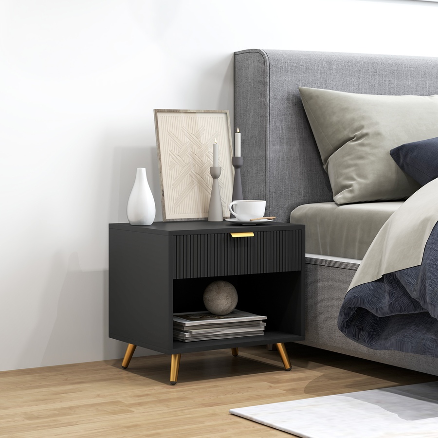 Image 976751_ALTMORE1.jpg, Product 976-751 / Price $84.99, HOMCOM Nightstand with Drawer and Open Compartment for Bedroom from HOMCOM on TSC.ca's Home & Garden department
