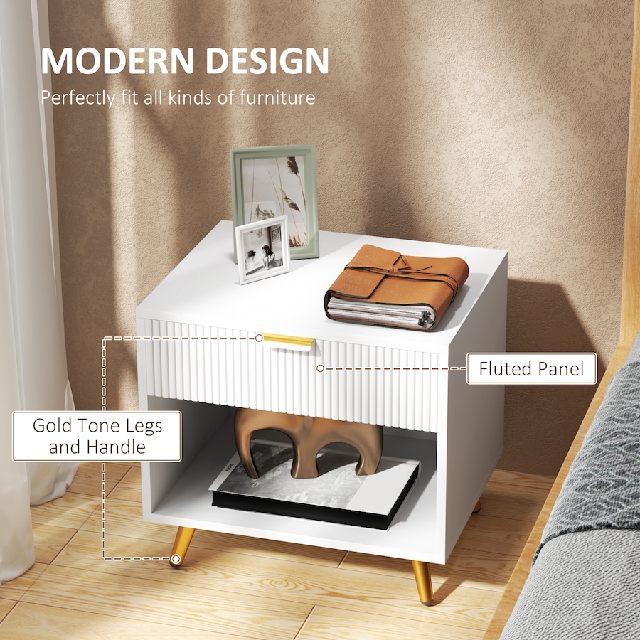 Image 976751_ALTMORE11.jpg, Product 976-751 / Price $84.99, HOMCOM Nightstand with Drawer and Open Compartment for Bedroom from HOMCOM on TSC.ca's Home & Garden department