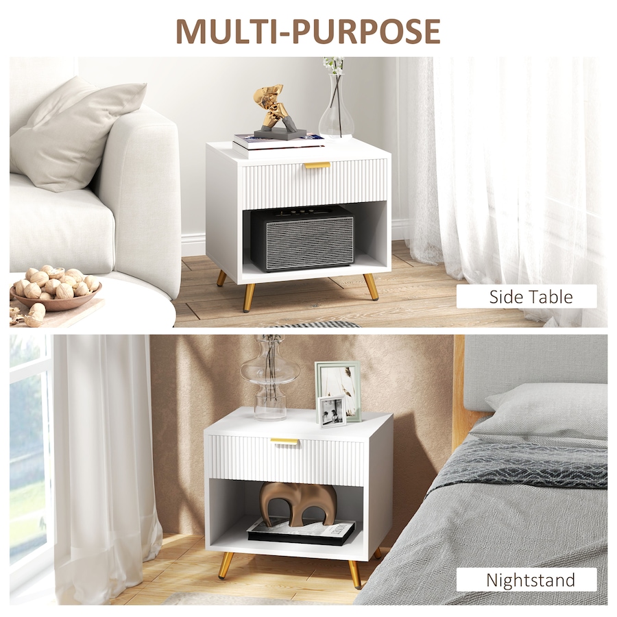 Image 976751_ALTMORE13.jpg, Product 976-751 / Price $84.99, HOMCOM Nightstand with Drawer and Open Compartment for Bedroom from HOMCOM on TSC.ca's Home & Garden department