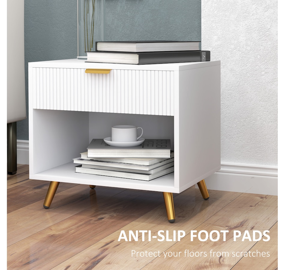 Image 976751_ALTMORE14.jpg, Product 976-751 / Price $79.99 - $89.99, HOMCOM Nightstand with Drawer and Open Compartment for Bedroom from HOMCOM on TSC.ca's Home & Garden department