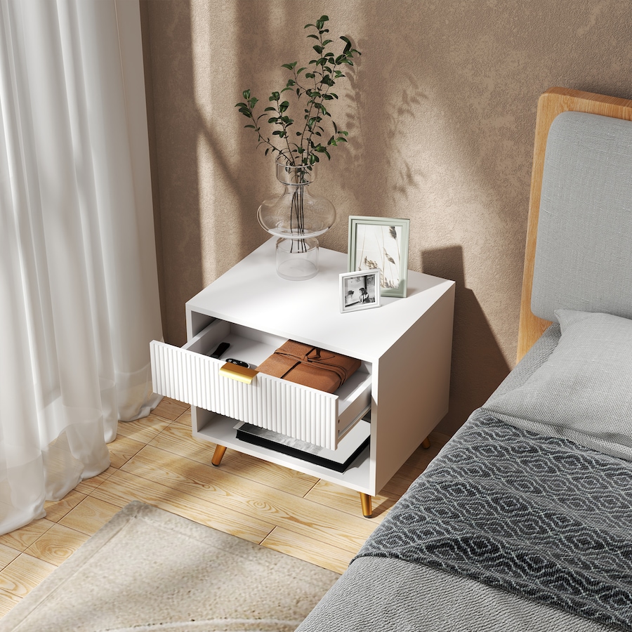 Image 976751_ALTMORE16.jpg, Product 976-751 / Price $84.99, HOMCOM Nightstand with Drawer and Open Compartment for Bedroom from HOMCOM on TSC.ca's Home & Garden department