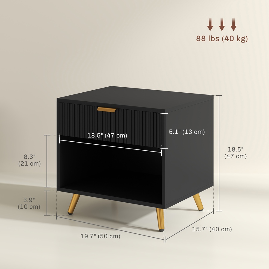 Image 976751_ALTMORE2.jpg, Product 976-751 / Price $84.99, HOMCOM Nightstand with Drawer and Open Compartment for Bedroom from HOMCOM on TSC.ca's Home & Garden department