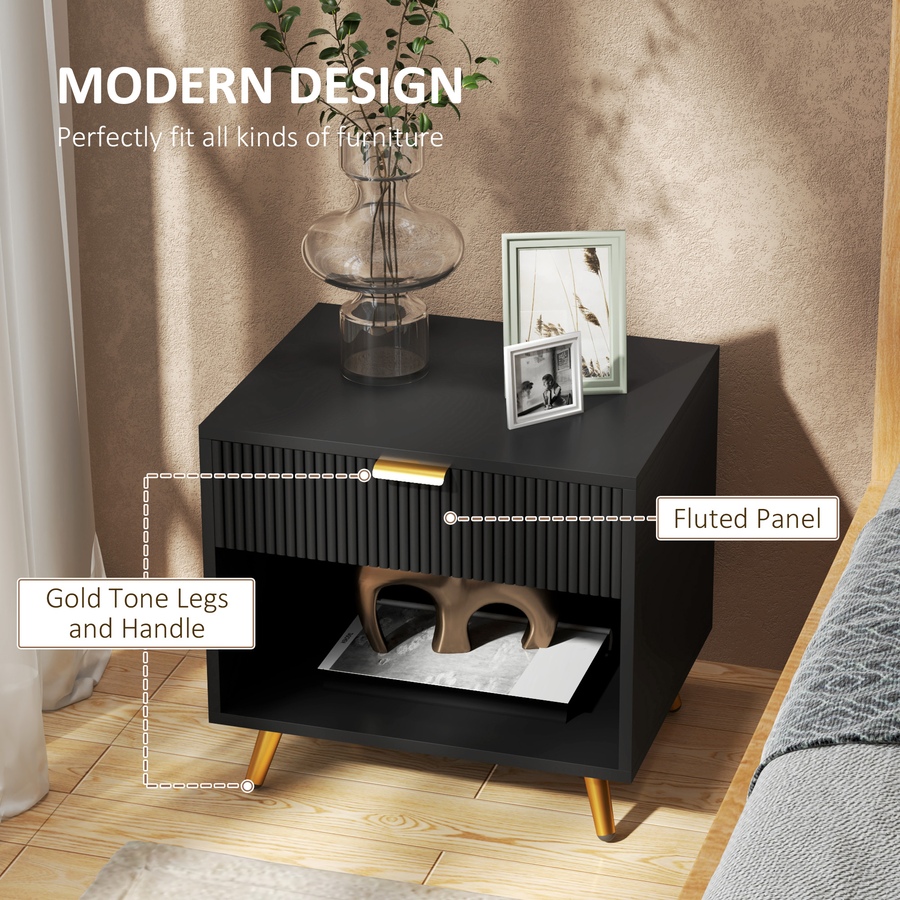 Image 976751_ALTMORE3.jpg, Product 976-751 / Price $84.99, HOMCOM Nightstand with Drawer and Open Compartment for Bedroom from HOMCOM on TSC.ca's Home & Garden department