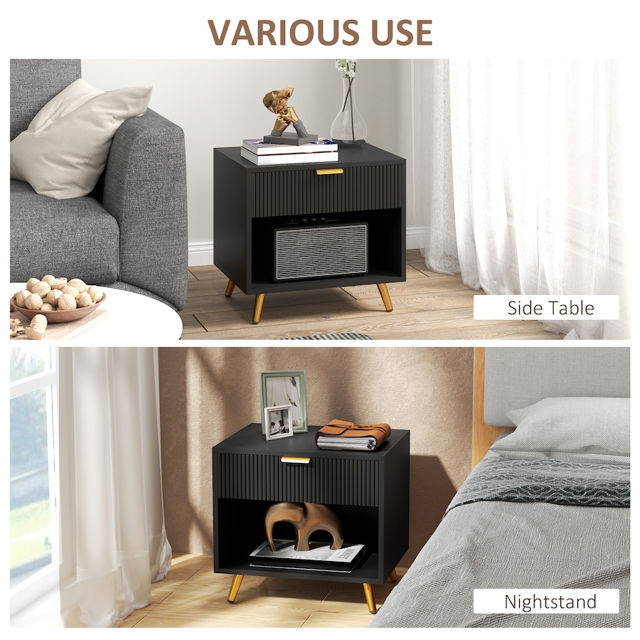 Image 976751_ALTMORE5.jpg, Product 976-751 / Price $84.99, HOMCOM Nightstand with Drawer and Open Compartment for Bedroom from HOMCOM on TSC.ca's Home & Garden department