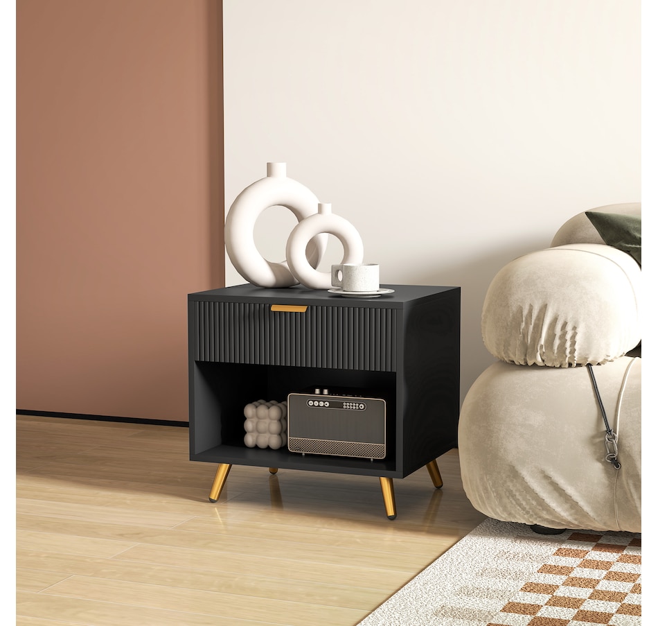 Image 976751_ALTMORE7.jpg, Product 976-751 / Price $79.99 - $89.99, HOMCOM Nightstand with Drawer and Open Compartment for Bedroom from HOMCOM on TSC.ca's Home & Garden department