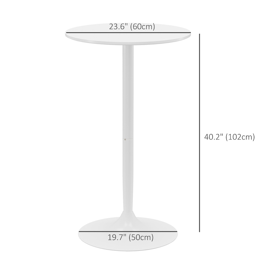 Image 976753_ALTMORE10.jpg, Product 976-753 / Price $115.99, HOMCOM Round Bar Table for 2 People, High Pub Table with Steel Base from HOMCOM on TSC.ca's Home & Garden department