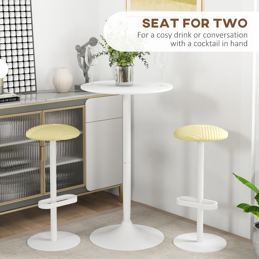 Image 976753_ALTMORE11.jpg, Product 976-753 / Price $115.99, HOMCOM Round Bar Table for 2 People, High Pub Table with Steel Base from HOMCOM on TSC.ca's Home & Garden department