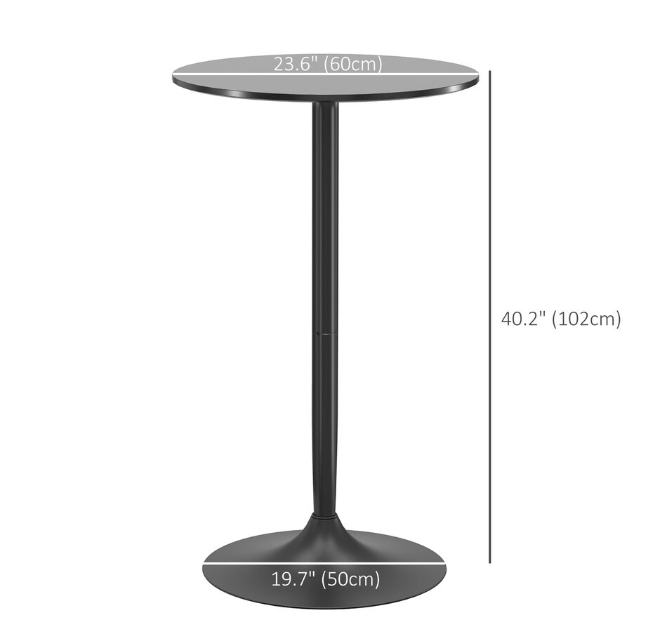 Image 976753_ALTMORE2.jpg, Product 976-753 / Price $114.99 - $115.99, HOMCOM Round Bar Table for 2 People, High Pub Table with Steel Base from HOMCOM on TSC.ca's Home & Garden department