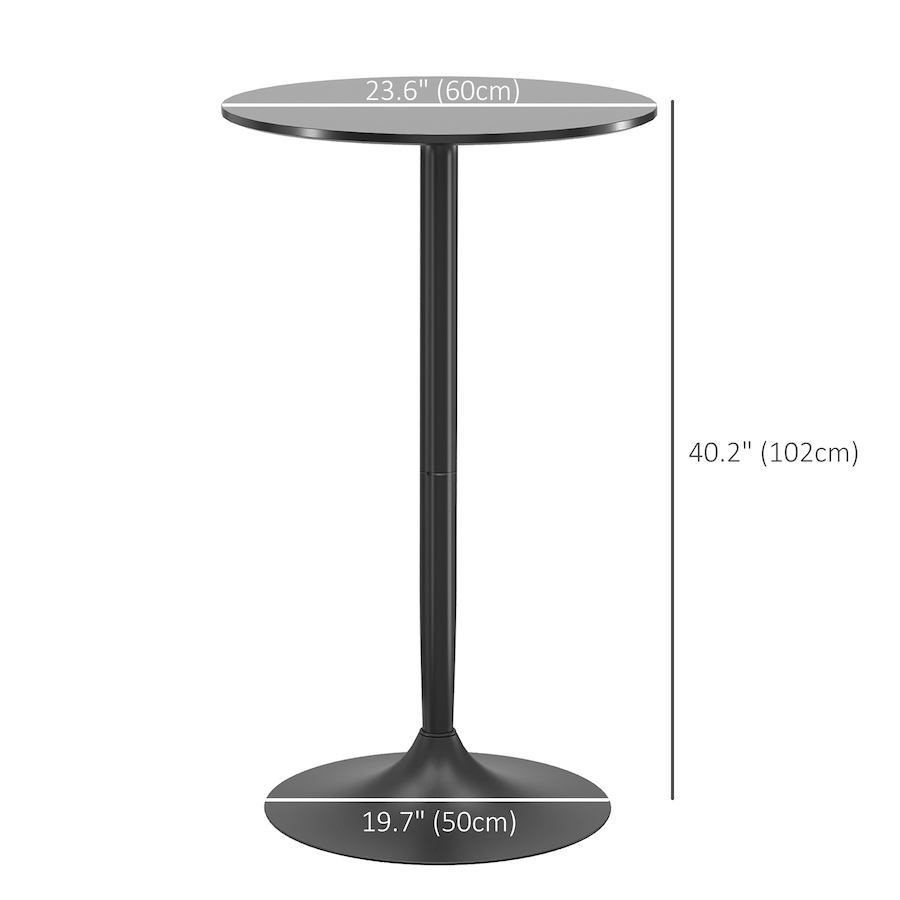 Image 976753_ALTMORE2.jpg, Product 976-753 / Price $115.99, HOMCOM Round Bar Table for 2 People, High Pub Table with Steel Base from HOMCOM on TSC.ca's Home & Garden department
