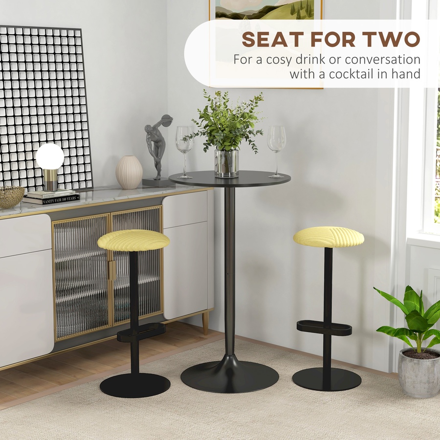 Image 976753_ALTMORE3.jpg, Product 976-753 / Price $115.99, HOMCOM Round Bar Table for 2 People, High Pub Table with Steel Base from HOMCOM on TSC.ca's Home & Garden department