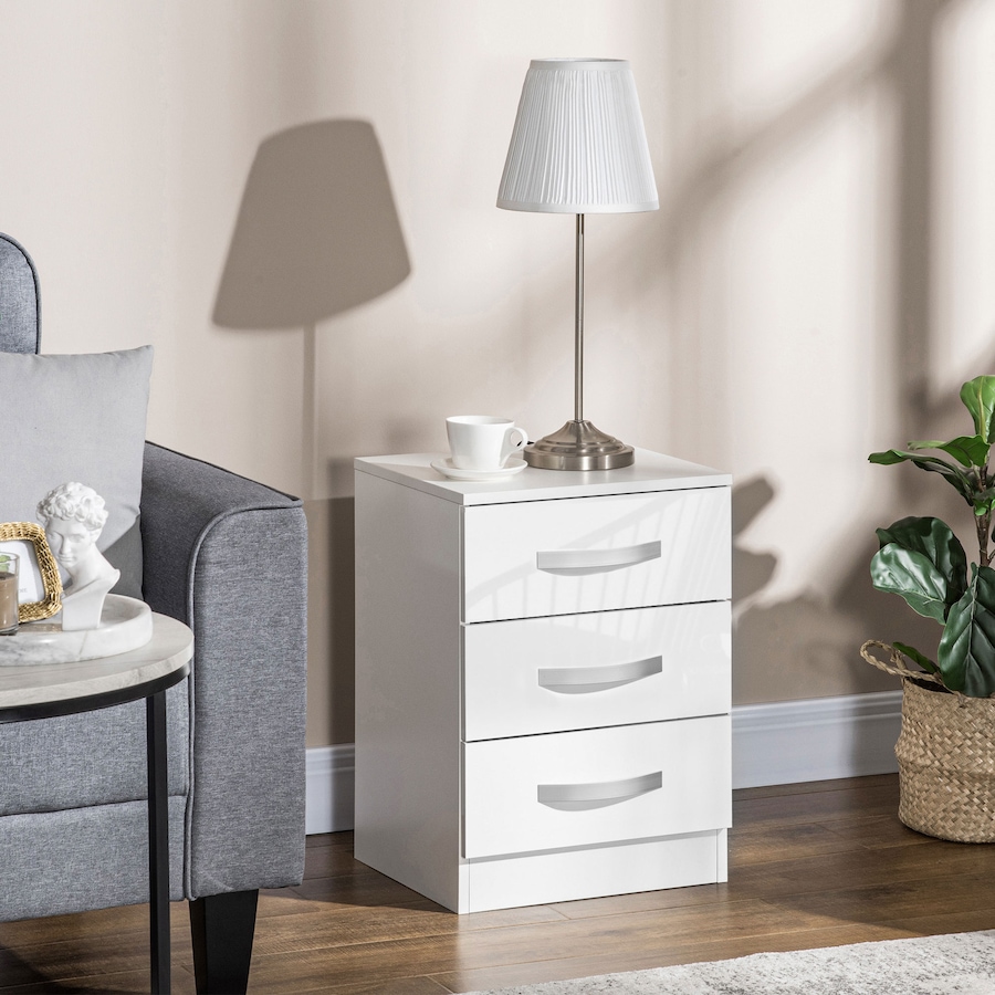 Image 976755_ALTMORE20.jpg, Product 976-755 / Price $159.99 - $192.99, HOMCOM Nightstand Set of 2, Bedside Tables with 3 High Gloss Drawers from HOMCOM on TSC.ca's Home & Garden department