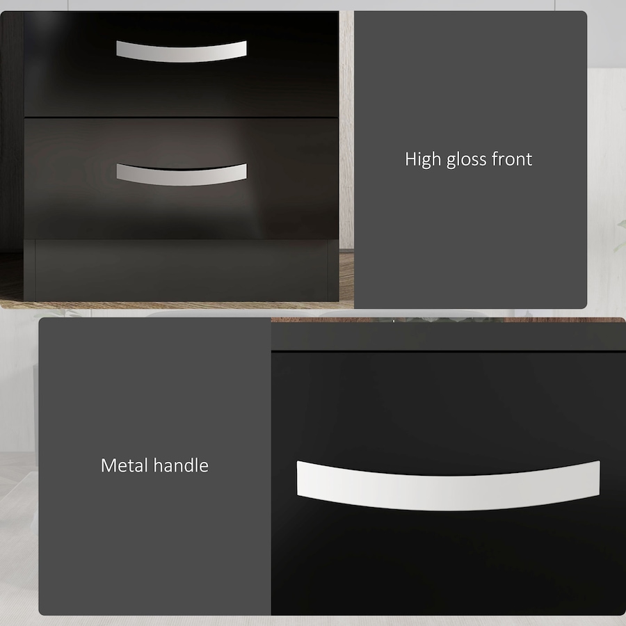 Image 976755_ALTMORE5.jpg, Product 976-755 / Price $159.99 - $192.99, HOMCOM Nightstand Set of 2, Bedside Tables with 3 High Gloss Drawers from HOMCOM on TSC.ca's Home & Garden department