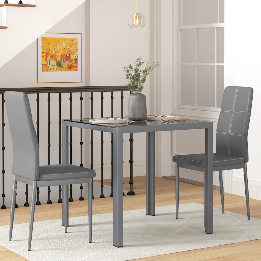 Image 976757_ALTMORE1.jpg, Product 976-757 / Price $189.99 - $209.99, HOMCOM Rectangular Glass Kitchen Table With Chairs, Set for 2 from HOMCOM on TSC.ca's Home & Garden department