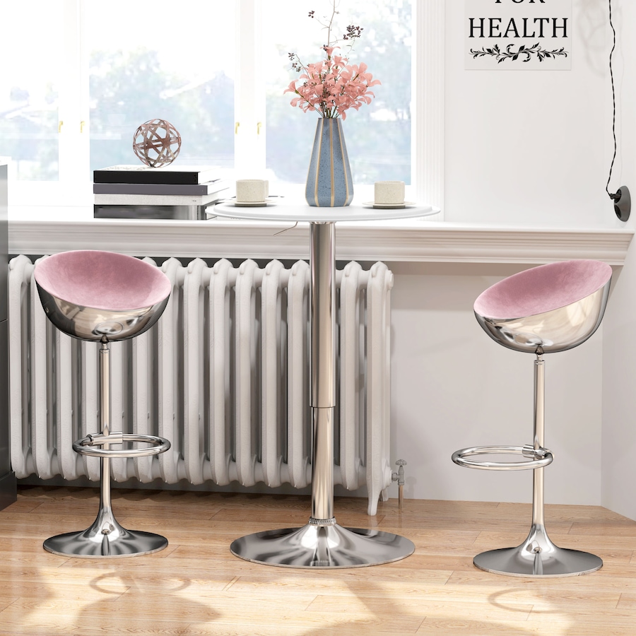 Image 976759_ALTMORE7.jpg, Product 976-759 / Price $89.99 - $92.99, HOMCOM Round Bar Table, Adjustment Height Bistro Table Faux Leather Cover from HOMCOM on TSC.ca's Home & Garden department