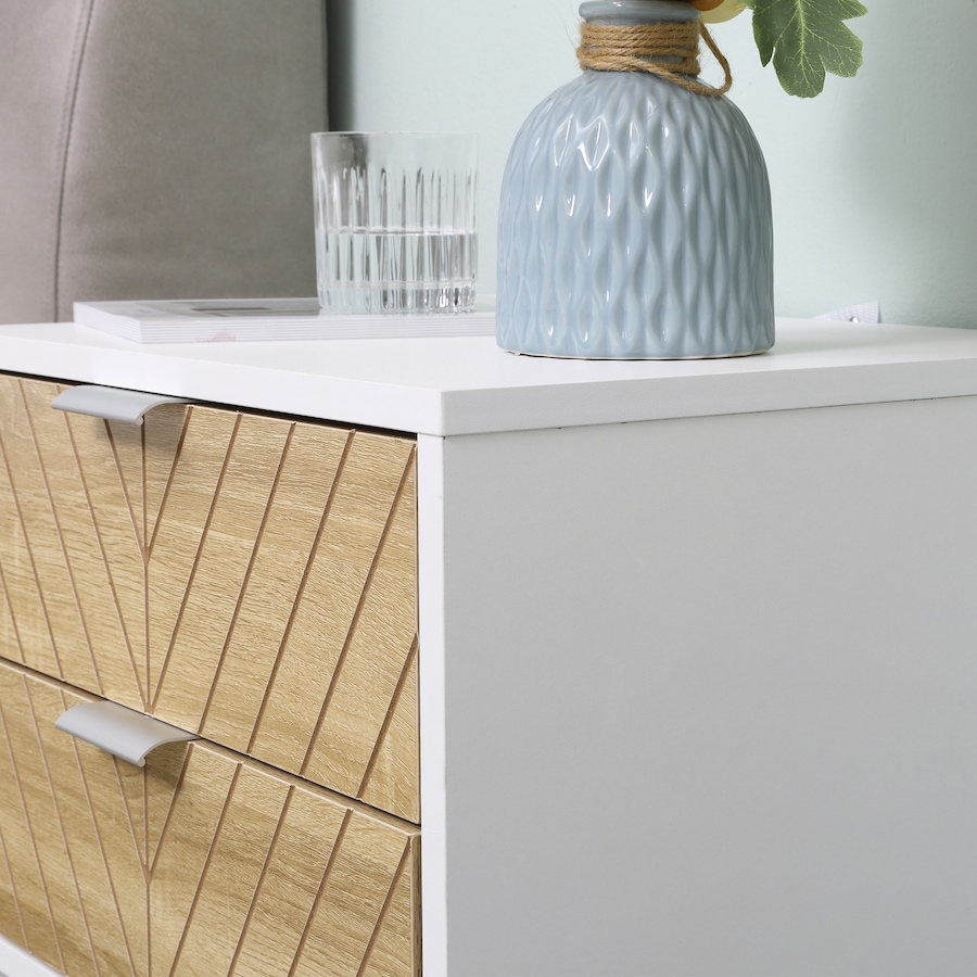 Image 976760_ALTMORE7.jpg, Product 976-760 / Price $79.99 - $86.99, HOMCOM Nightstand with 2 Drawers and Steel Frame, Side Table from HOMCOM on TSC.ca's Home & Garden department