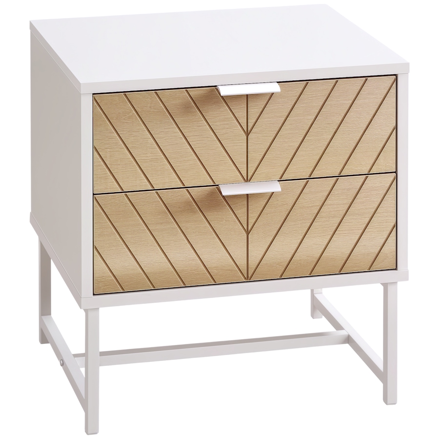 Image 976760_ST01.png, Product 976-760 / Price $79.99 - $86.99, HOMCOM Nightstand with 2 Drawers and Steel Frame, Side Table from HOMCOM on TSC.ca's Home & Garden department