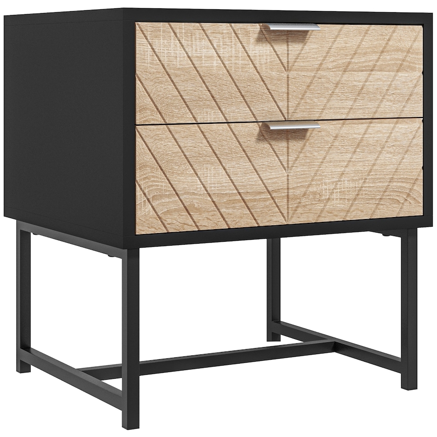 Image 976760_ST02.jpg, Product 976-760 / Price $79.99 - $86.99, HOMCOM Nightstand with 2 Drawers and Steel Frame, Side Table from HOMCOM on TSC.ca's Home & Garden department