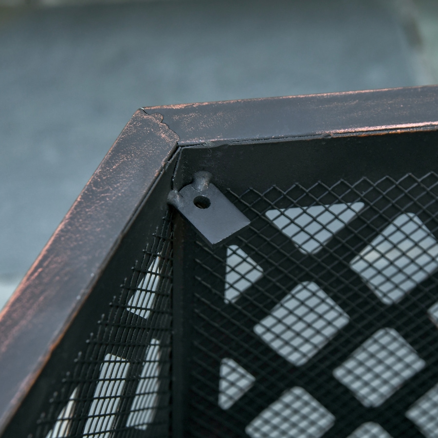 Image 976761_ALTMORE7.jpg, Product 976-761 / Price $154.99, Outsunny Outdoor Fire Pit with Mesh Lid, Wood Burning Firebowl, Bronze from Outsunny on TSC.ca's  department