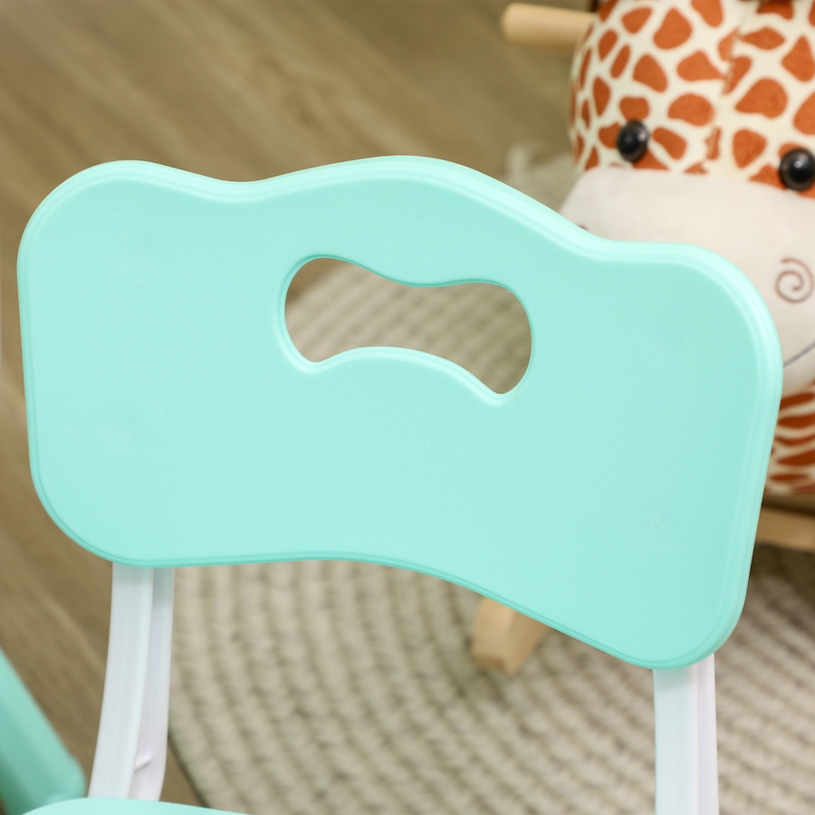 Image 976766_ALTMORE7.jpg, Product 976-766 / Price $162.99, Qaba Kids Table and 4 Chairs Set with Adjustable Height, Green from Qaba on TSC.ca's Home & Garden department