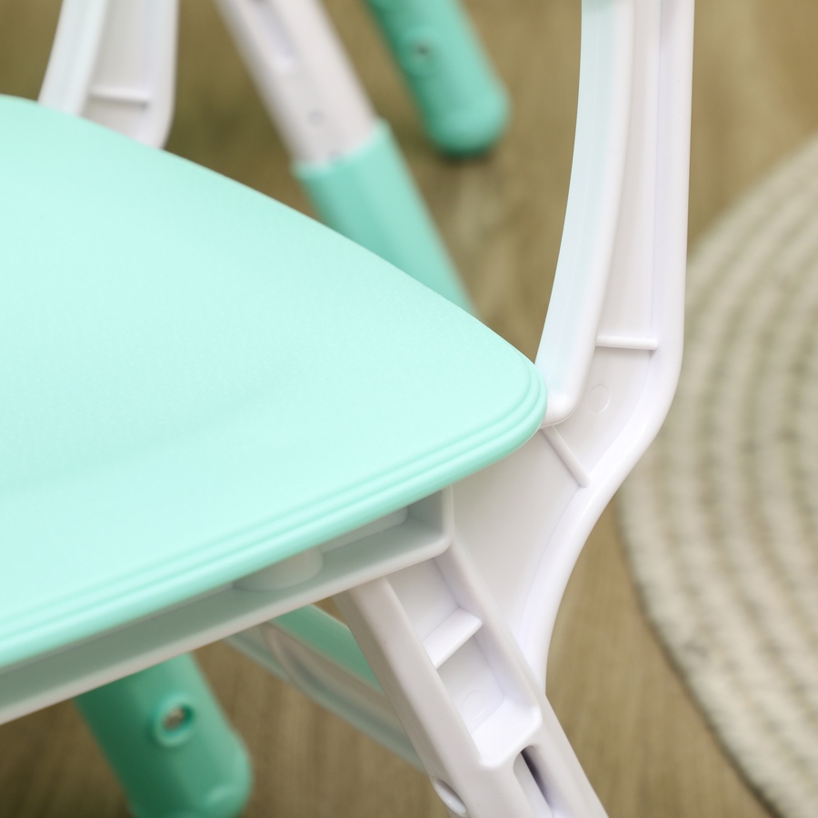 Image 976766_ALTMORE8.jpg, Product 976-766 / Price $162.99, Qaba Kids Table and 4 Chairs Set with Adjustable Height, Green from Qaba on TSC.ca's Home & Garden department