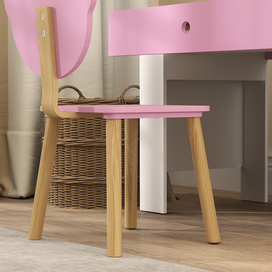 Image 976776_ALTMORE7.jpg, Product 976-776 / Price $99.99, Kids Desk and Chair Set, Study Table and Chair with Storage Drawer, Pink from Qaba on TSC.ca's Home & Garden department