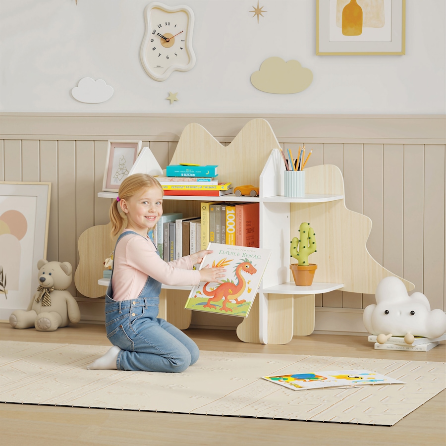 Image 976777_ALTMORE1.jpg, Product 976-777 / Price $83.99, Qaba Kids Bookshelf, Kids Bookcase, Toy Storage Organizer, Dinosaur Themed from Qaba on TSC.ca's Home & Garden department