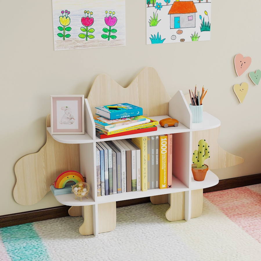 Image 976777_ALTMORE7.jpg, Product 976-777 / Price $83.99, Qaba Kids Bookshelf, Kids Bookcase, Toy Storage Organizer, Dinosaur Themed from Qaba on TSC.ca's Home & Garden department