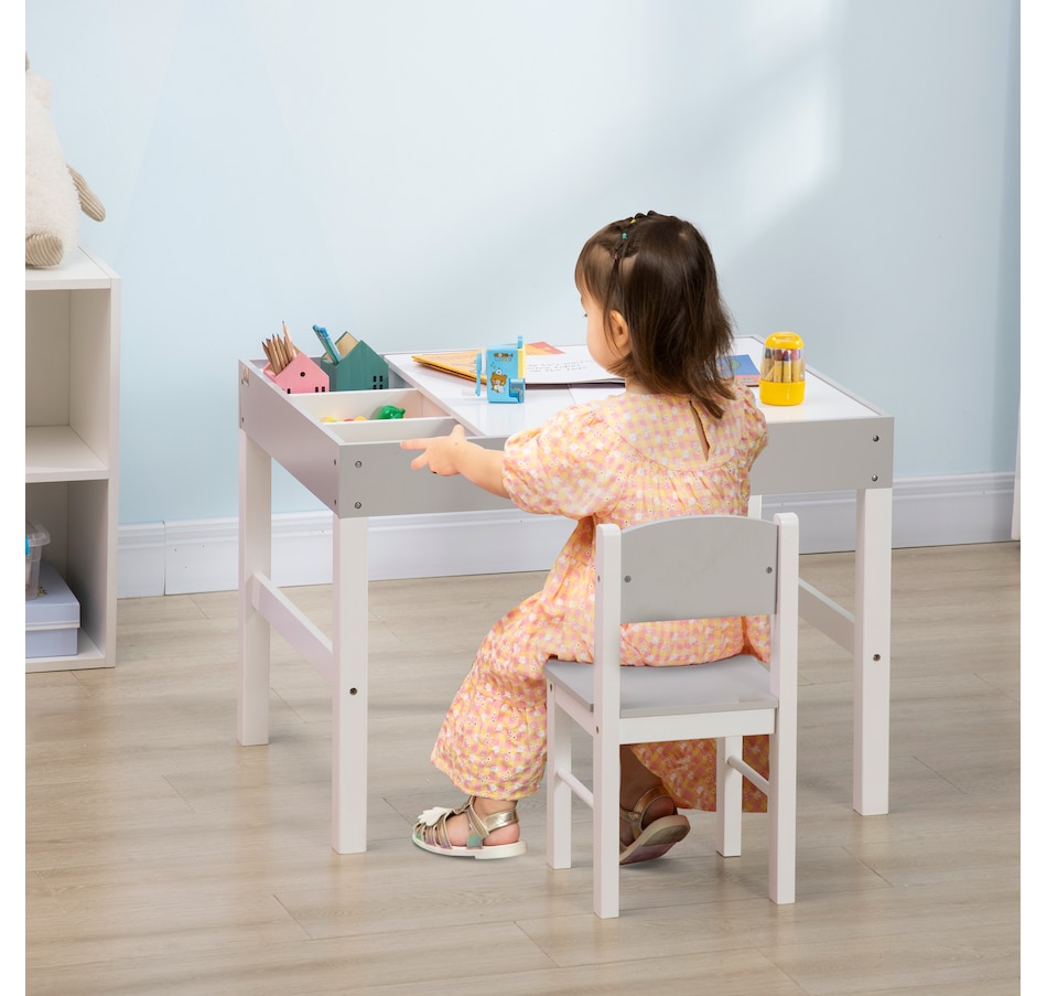 Image 976778_ALTMORE1.jpg, Product 976-778 / Price $136.99, Qaba Lego Table with Storage, Kids Table and Chair Set for Arts & Crafts from Qaba on TSC.ca's Home & Garden department