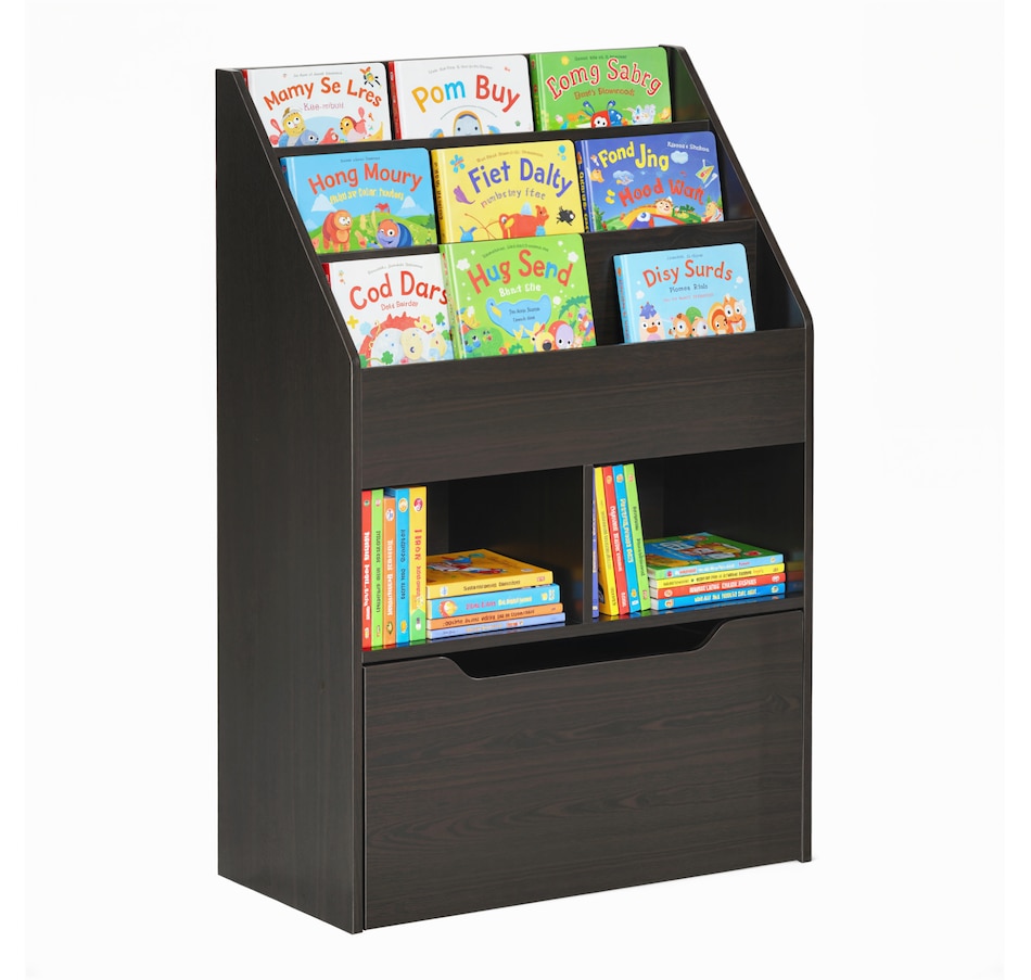 Image 976781.jpg, Product 976-781 / Price $117.99, HOMCOM Kids Bookshelf Bookcase, Rack Organizer with Drawer for Books, Brown from HOMCOM on TSC.ca's Home & Garden department