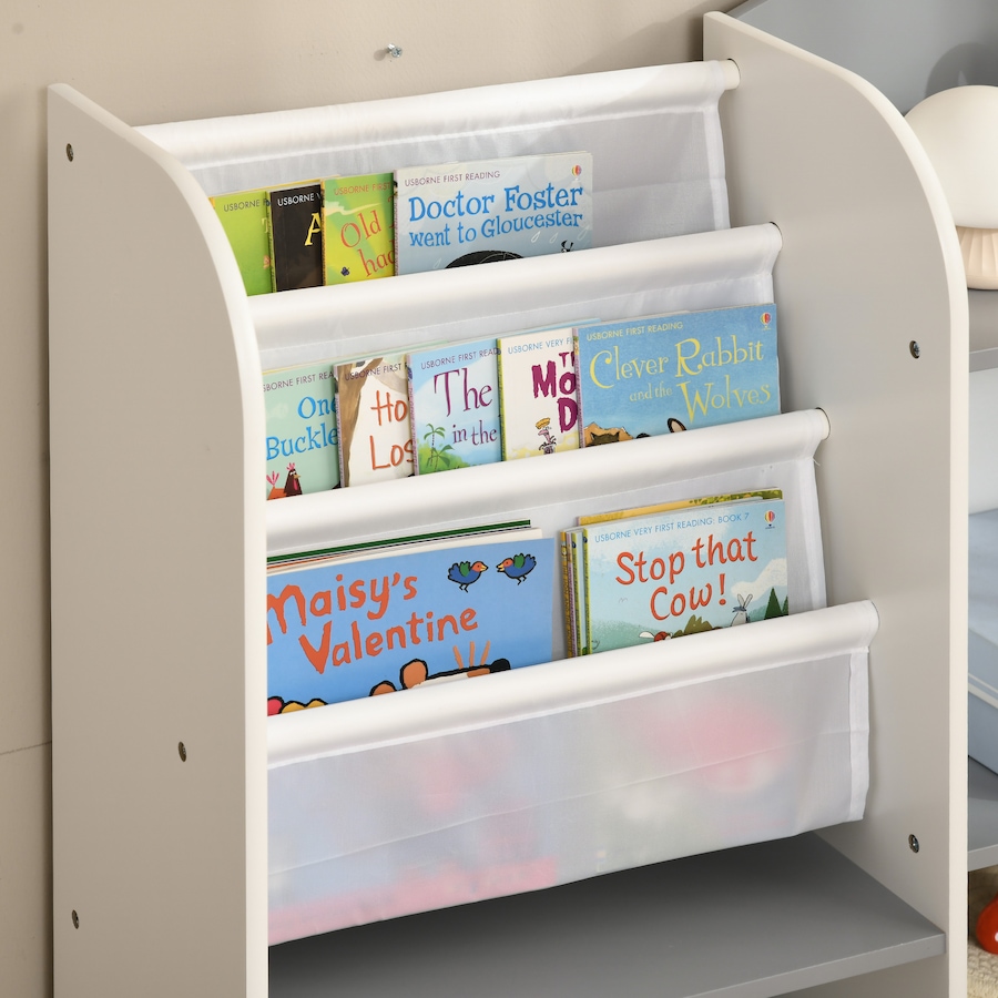 Image 976784_ALTMORE6.jpg, Product 976-784 / Price $64.99, Qaba Kids Toy Storage Organizer Shelf, Children Bookshelf for Bedroom, Grey from Qaba on TSC.ca's Home & Garden department