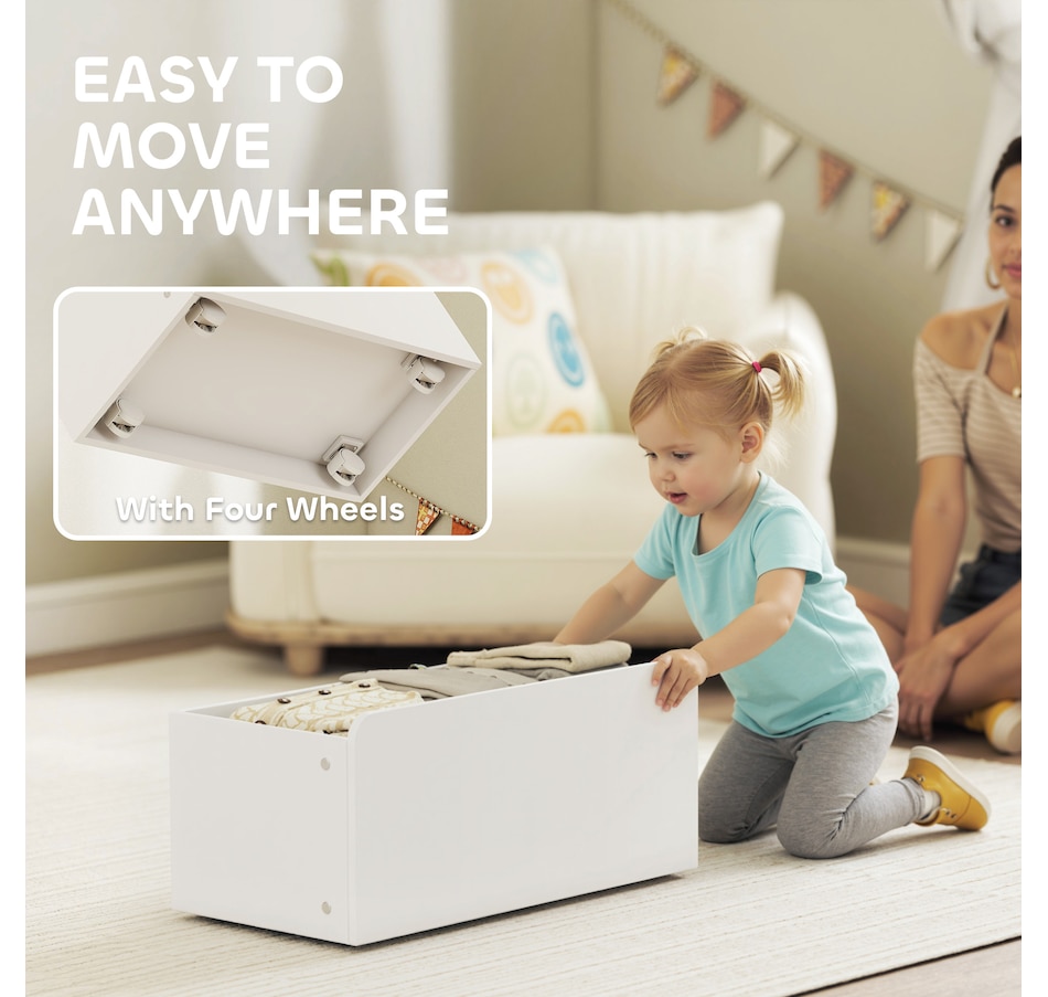 Image 976794_ALTMORE4.jpg, Product 976-794 / Price $133.99, Qaba Kids Bookshelf and Toy Storage, 3-Tier Bookcase with 6 Bins, White from Qaba on TSC.ca's Home & Garden department