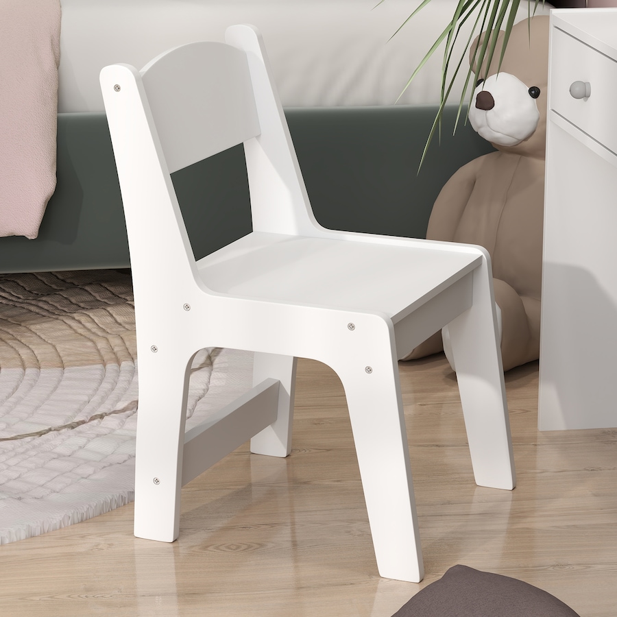 Image 976798_ALTMORE8.jpg, Product 976-798 / Price $149.99, Qaba Kids Vanity Set, Children Dressing Table w/ Mirror and Stool, White from Qaba on TSC.ca's Home & Garden department