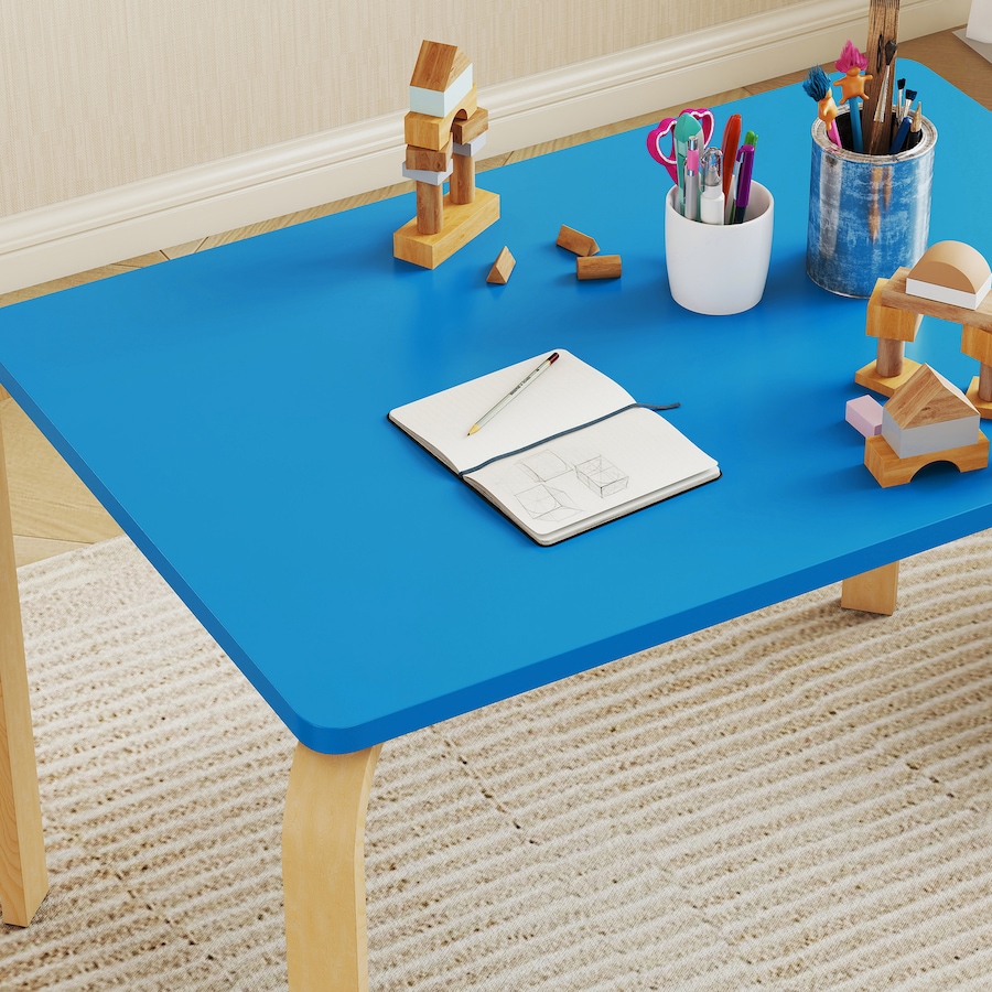 Image 976802_ALTMORE8.jpg, Product 976-802 / Price $54.99, Qaba Kids Table and 2 Chair Set, Toddler Table and Chairs, Blue from Qaba on TSC.ca's Home & Garden department