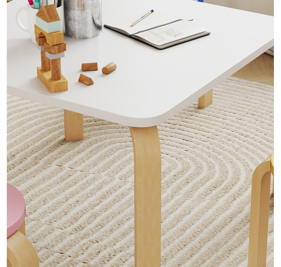 Image 976804_ALTMORE7.jpg, Product 976-804 / Price $89.99, Qaba Kids Table and Chair Set, Kids Table and 4 Chair Set for Toddlers from Qaba on TSC.ca's Home & Garden department
