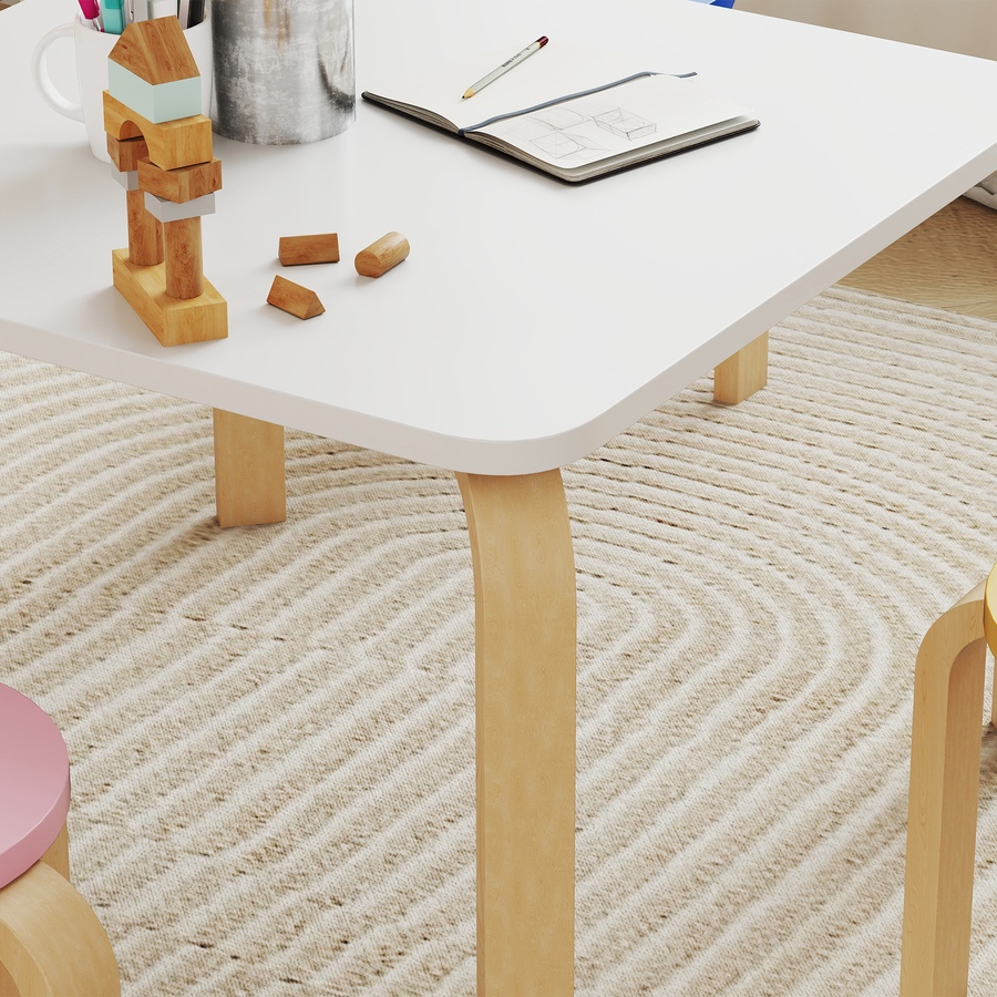 Image 976804_ALTMORE7.jpg, Product 976-804 / Price $89.99, Qaba Kids Table and Chair Set, Kids Table and 4 Chair Set for Toddlers from Qaba on TSC.ca's Home & Garden department