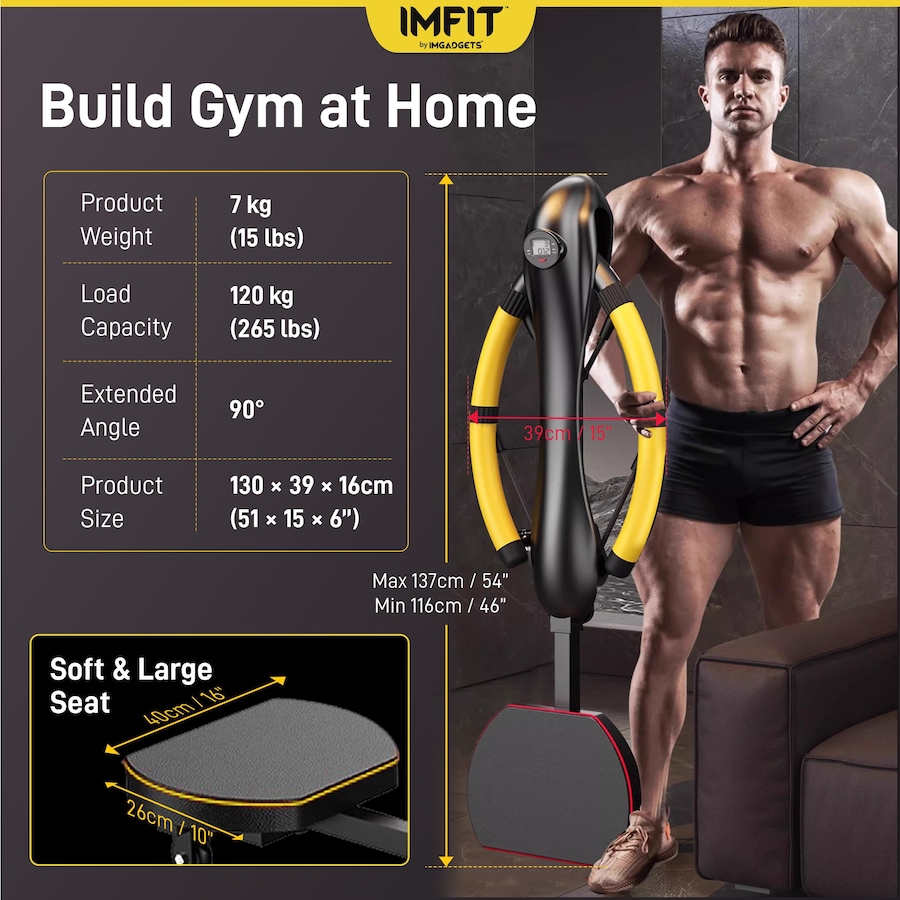 Image 976819_ALTMORE5.jpg, Product 976-819 / Price $224.99, IMFit PowerArc Abdominal Machine | Adjustable Resistance Levels | Ergonomic Design | Compact and Portable | Multi-Functional Core Workout Machine | Three-Gear Intensity Adjustment | 90° Extension Angle from IMFIT on TSC.ca's Health & Fitness department