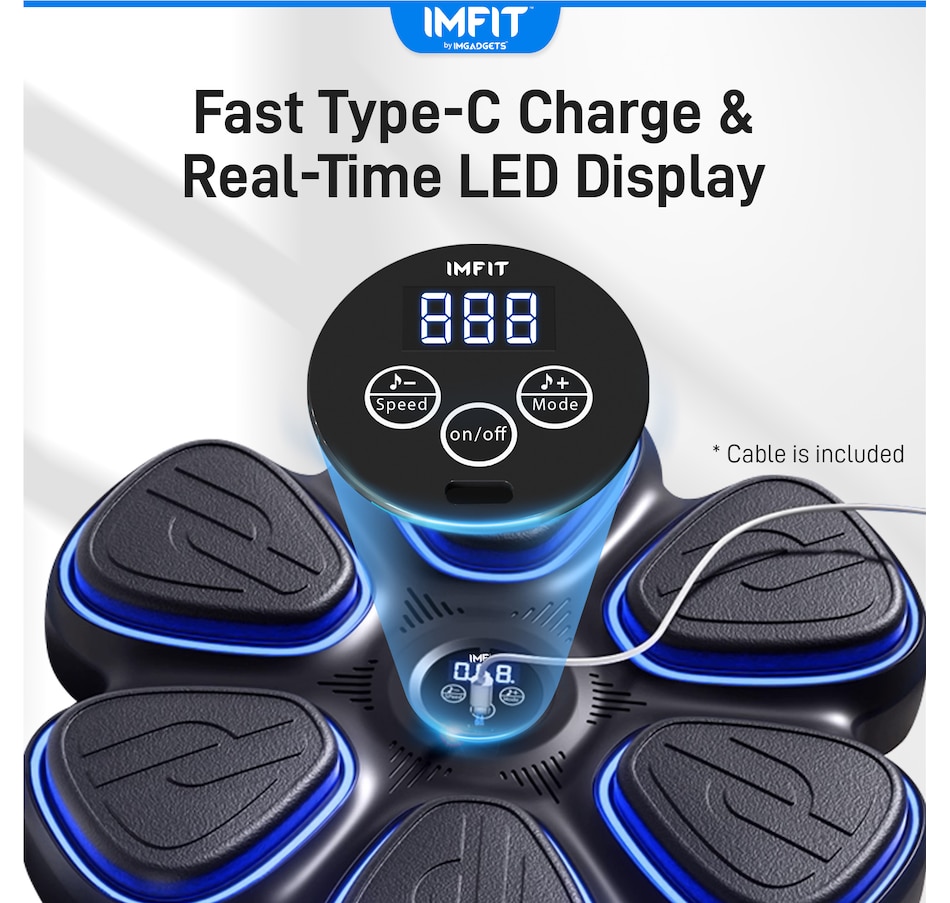 Image 976820_ALTMORE11.jpg, Product 976-820 / Price $149.99, IMFIT 2026 Smart Music Boxing Machine with Gloves | 9 Speed & Training Modes from IMFIT on TSC.ca's Health & Fitness department