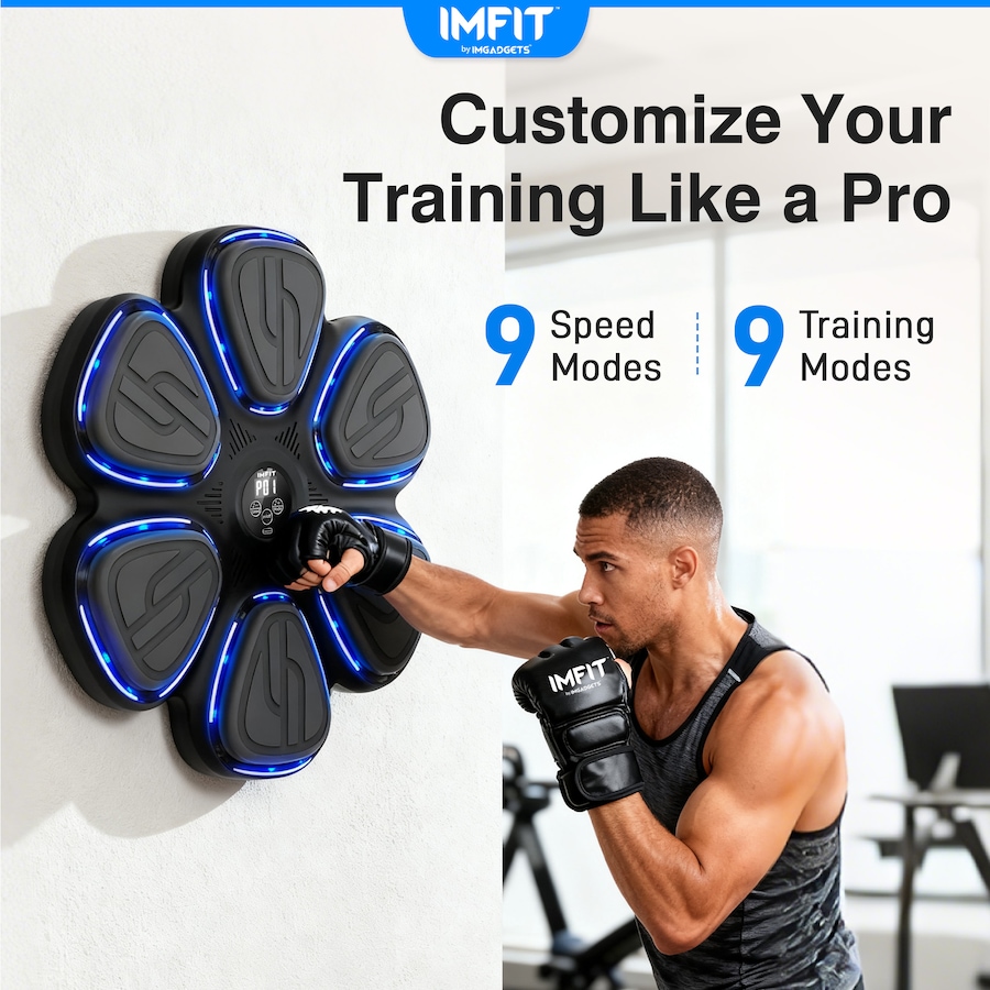 Image 976820_ALTMORE7.jpg, Product 976-820 / Price $87.99, IMFIT 2026 Smart Music Boxing Machine with Gloves | 9 Speed & Training Modes from IMFIT on TSC.ca's Health & Fitness department