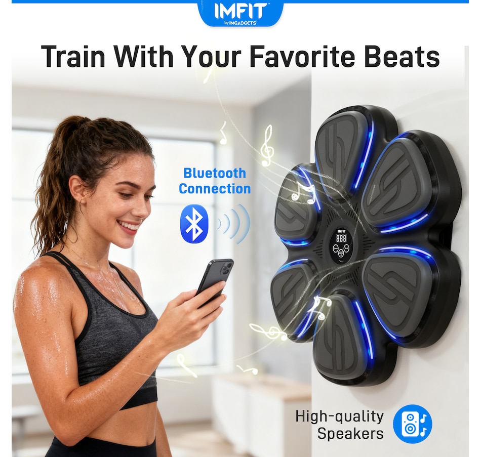 Image 976820_ALTMORE8.jpg, Product 976-820 / Price $149.99, IMFIT 2026 Smart Music Boxing Machine with Gloves | 9 Speed & Training Modes from IMFIT on TSC.ca's Health & Fitness department