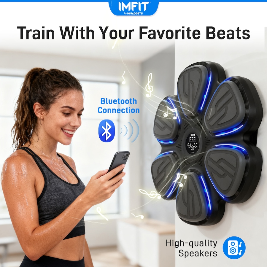 Image 976820_ALTMORE8.jpg, Product 976-820 / Price $87.99, IMFIT 2026 Smart Music Boxing Machine with Gloves | 9 Speed & Training Modes from IMFIT on TSC.ca's Health & Fitness department