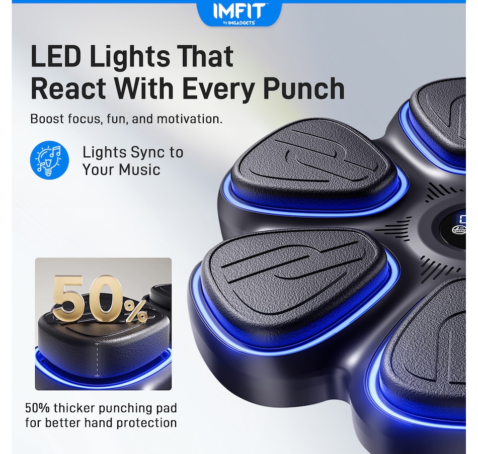 Image 976820_ALTMORE9.jpg, Product 976-820 / Price $149.99, IMFIT 2026 Smart Music Boxing Machine with Gloves | 9 Speed & Training Modes from IMFIT on TSC.ca's Health & Fitness department