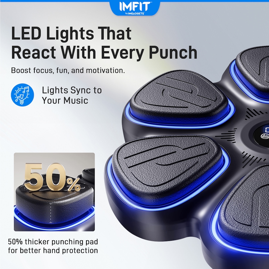 Image 976820_ALTMORE9.jpg, Product 976-820 / Price $87.99, IMFIT 2026 Smart Music Boxing Machine with Gloves | 9 Speed & Training Modes from IMFIT on TSC.ca's Health & Fitness department