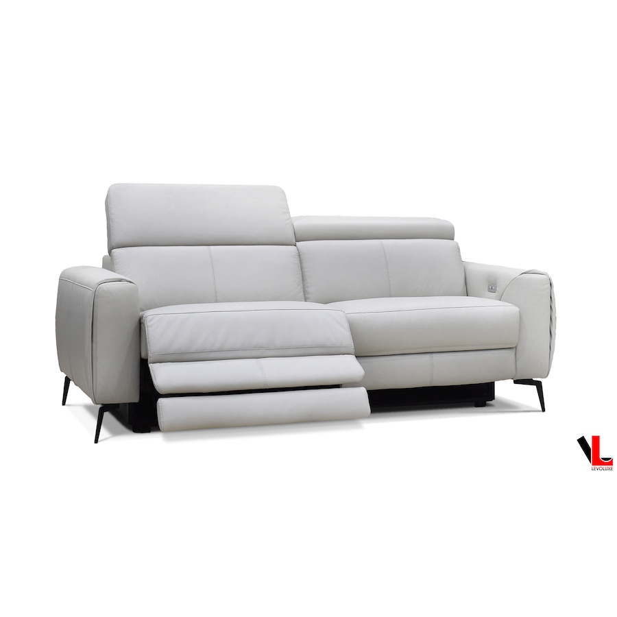 Image 976825_ALTMORE1.png, Product 976-825 / Price $2,989.99, Levoluxe Lennox 81" Power Reclining Sofa with Adjustable Headrest in Light Grey Leather Match from Levoluxe on TSC.ca's Home & Garden department