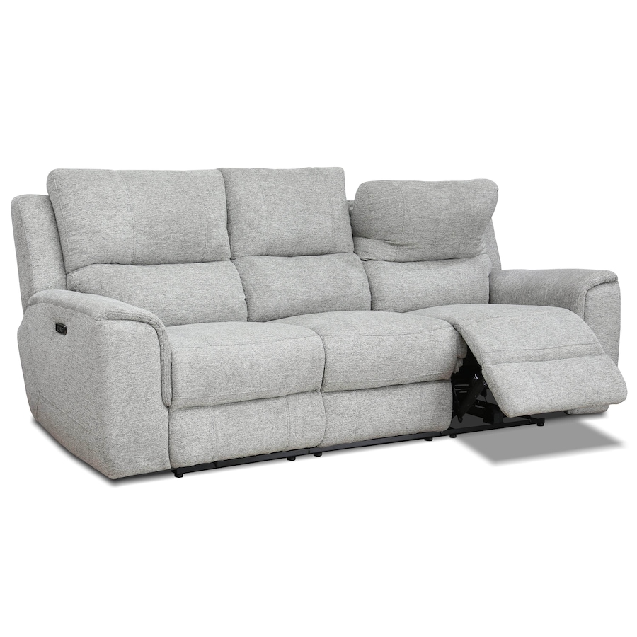 Image 976835_ALTMORE1.jpg, Product 976-835 / Price $2,399.99, Levoluxe Sentinel 87.8" Power Reclining Sofa with Power Headrest in Tweed Ash Fabric from Levoluxe on TSC.ca's Home & Garden department
