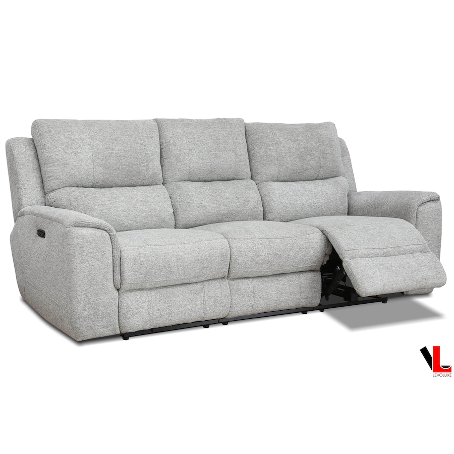 Image 976835_ALTMORE2.jpg, Product 976-835 / Price $2,399.99, Levoluxe Sentinel 87.8" Power Reclining Sofa with Power Headrest in Tweed Ash Fabric from Levoluxe on TSC.ca's Home & Garden department