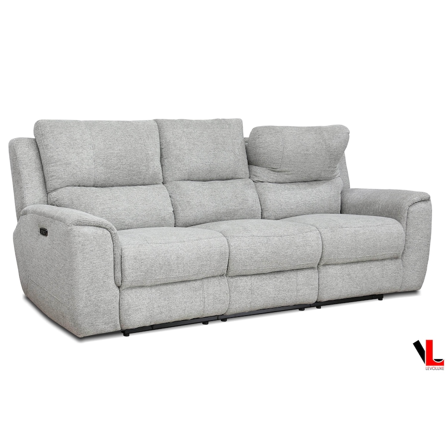 Image 976835_ALTMORE3.jpg, Product 976-835 / Price $2,399.99, Levoluxe Sentinel 87.8" Power Reclining Sofa with Power Headrest in Tweed Ash Fabric from Levoluxe on TSC.ca's Home & Garden department